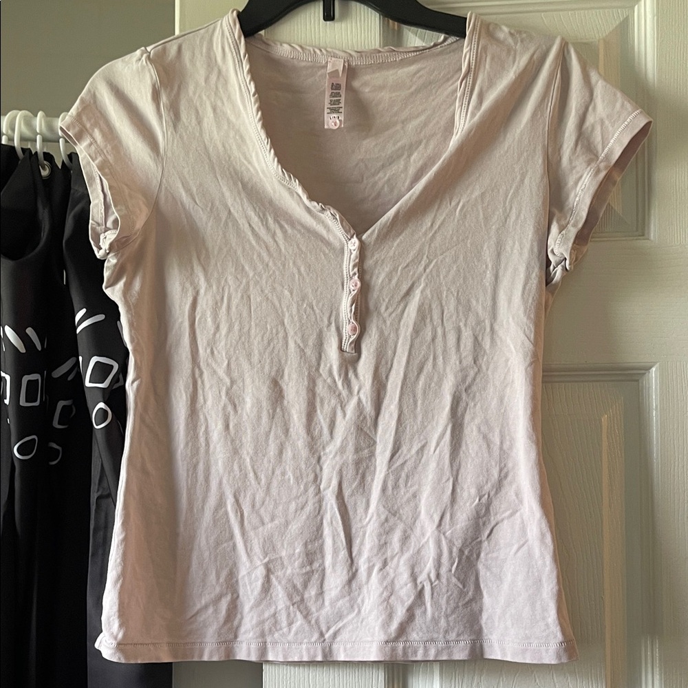 SKIMS VINTAGE HENLEY T SHIRT - Picture 5 of 5